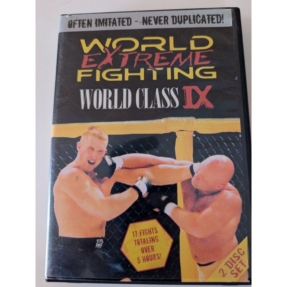 World Extreme Fighting World Class IX DVD 2-Disc Set MMA 17 Fights 5 Hours